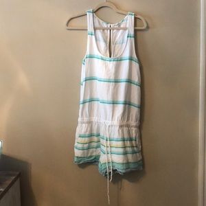 White Green and Yellow Romper